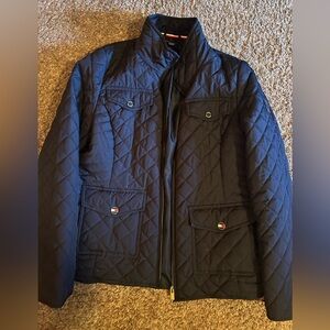 Tommy Hilfiger Women’s Navy Blue Quilted Jacket- M